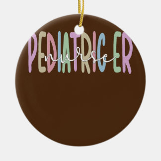 Adorno De Cerámica Enfermera de emergencia pediátrica Orgánica