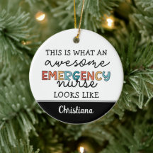 Enfermera de emergencia personalizado Graciosa Enf