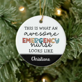 Adorno De Cerámica Enfermera de emergencia personalizado Graciosa Enf