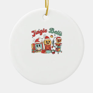 Adorno De Cerámica Enfermera de Jingle Bells, Enfermera de Navidad, C