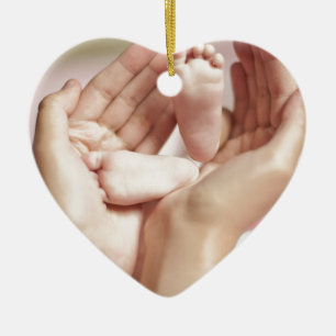 Adorno De Cerámica Enfermera de la cuna de Baby Shower que espera mad