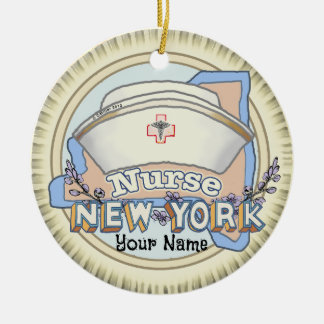 Adorno De Cerámica Enfermera de Nueva York
