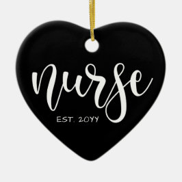 Adorno De Cerámica Enfermera del año Personalizado Est Enfermera estu