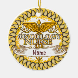 Adorno De Cerámica Enfermera oncológica de Fancy