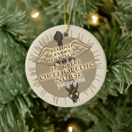 Adorno De Cerámica Enfermera Ortopédica