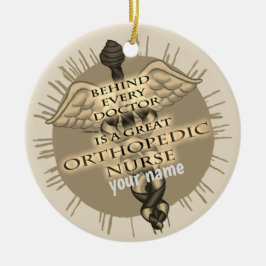 Adorno De Cerámica Enfermera Ortopédica
