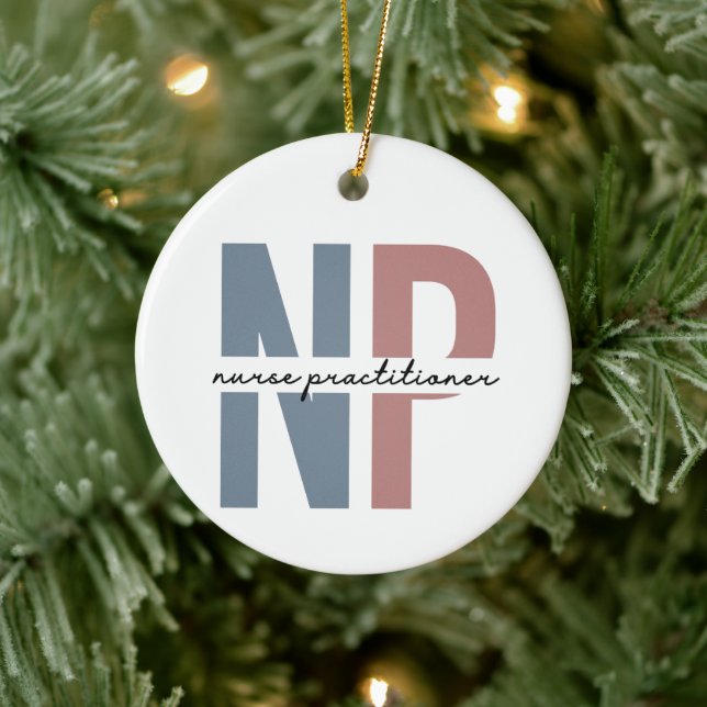 Adorno De Cerámica Enfermera Profesional Enfermero de enfermería NP r (Árbol)