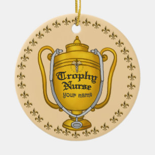Adorno De Cerámica Enfermera trofeo