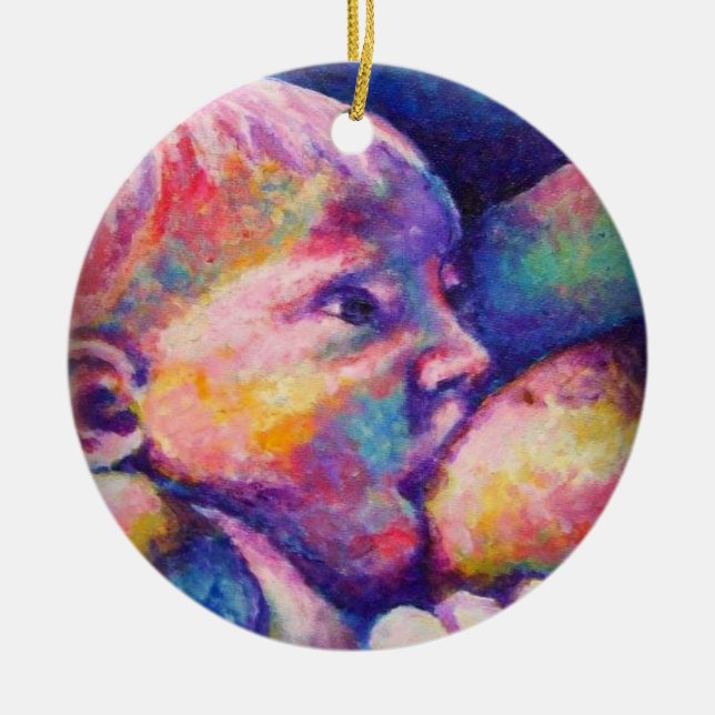 Adorno De Cerámica Enfermería bebé (Frente)