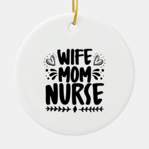 Adorno De Cerámica Enfermería Regalo Esposa Mamá Enfermera