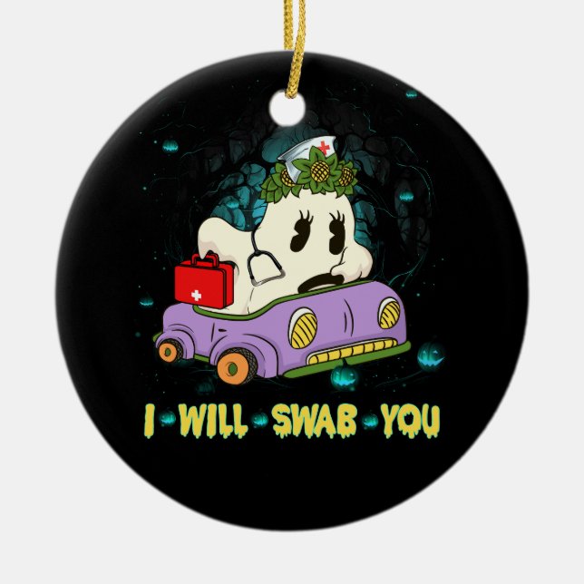 Adorno De Cerámica Enfermería te voy a tragar a la enfermera de Hallo (Frente)