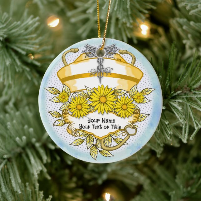 Adorno De Cerámica Enfermero de Daisy caduceus (Árbol)