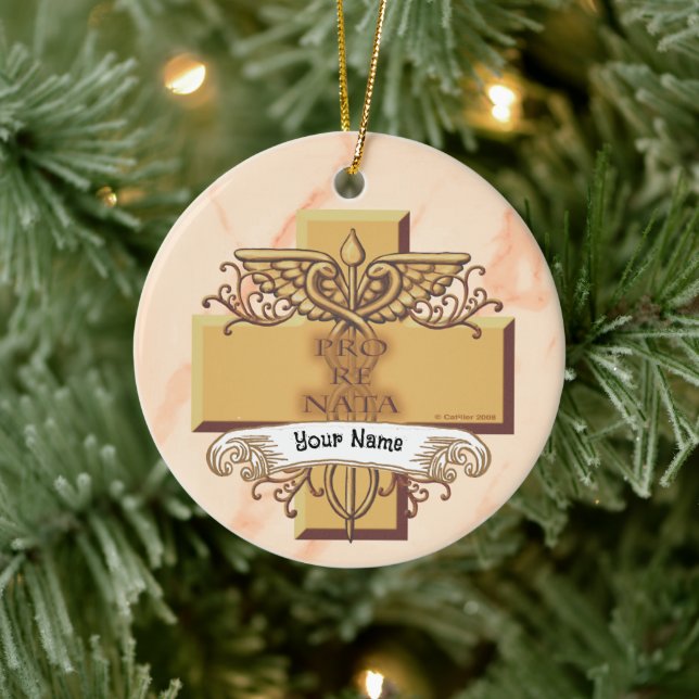 Adorno De Cerámica Enfermero de Orn caduceus (Árbol)