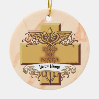 Adorno De Cerámica Enfermero de Orn caduceus