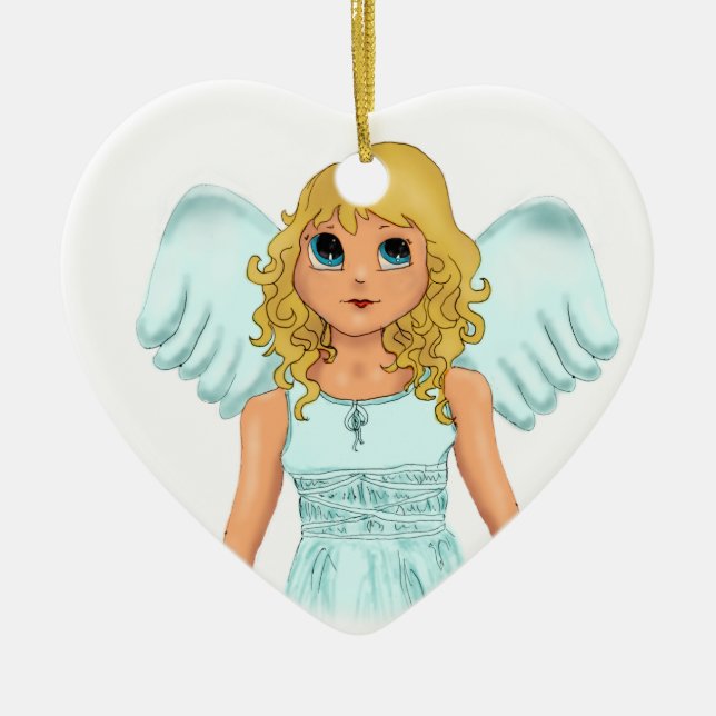 Adorno De Cerámica Engel (Frente)