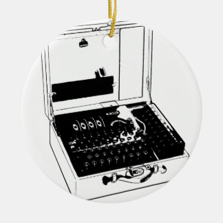Adorno De Cerámica Enigma Machine Cryptography World War II