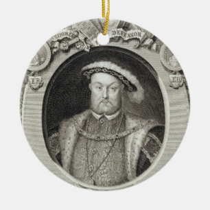 Adorno De Cerámica Enrique VIII (1491-1547), después de una pintura