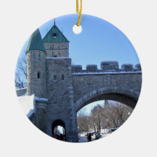 Adorno De Cerámica Entrada a la Ciudad Vieja de Quebec, Quebec, Canad