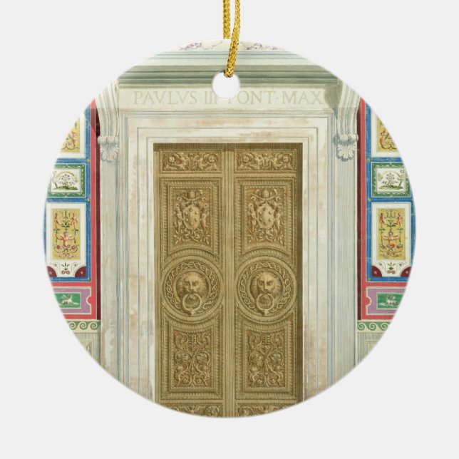 Adorno De Cerámica Entrada a la logia de Raphael en el Vatican, de (Frente)
