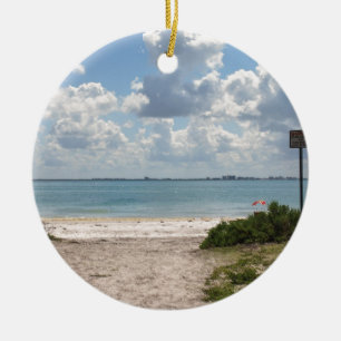 Adorno De Cerámica Entrada a la playa de Sanibel
