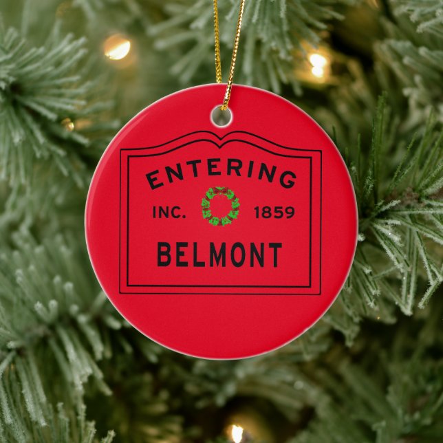 Adorno De Cerámica Entrando a Navidades de Mamáes de Belmont (Árbol)