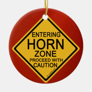 Adorno De Cerámica Entrando en la zona del Cuerno