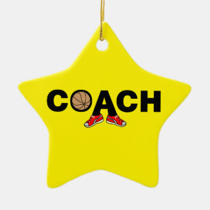 Adorno De Cerámica Entrenador de baloncesto
