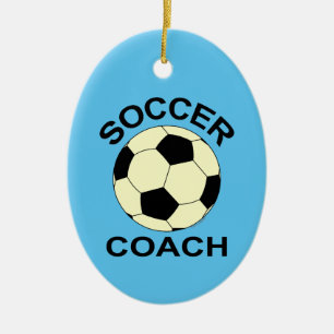 Adorno De Cerámica Entrenador de bolas de fútbol