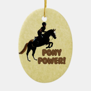 Adorno De Cerámica Equestrian lindo del poder del potro