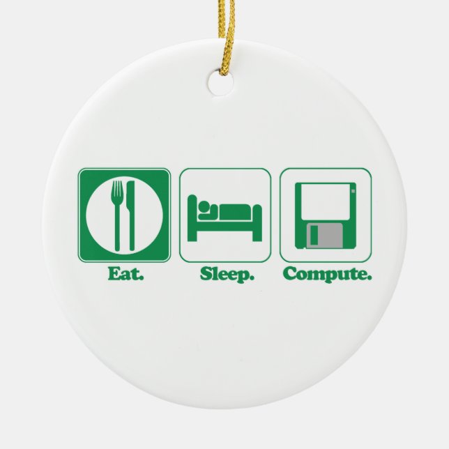 Adorno De Cerámica equipo de consumo de sueño (verde) (Frente)