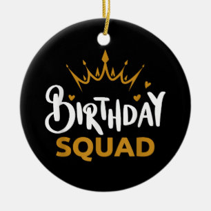 Adorno De Cerámica Equipo de cumpleaños Fiesta familiar grupal divert