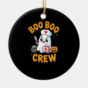 Adorno De Cerámica Equipo de enfermera Boo Boo Fantasma lindo de Hall