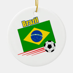 Adorno De Cerámica Equipo de fútbol de Brasil