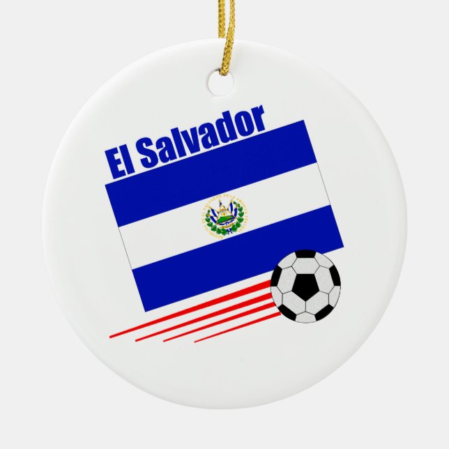 Adorno De Cerámica Equipo de fútbol de El Salvador (Frente)