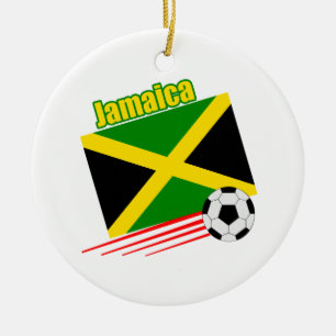 Adorno De Cerámica Equipo de fútbol jamaicano