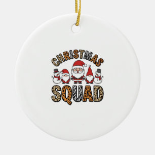 Adorno De Cerámica Equipo de Navidad Santa Muñeco de Nieve Diseño de