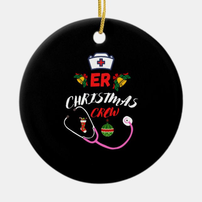 Adorno De Cerámica Equipo de Navidades de ER (Frente)