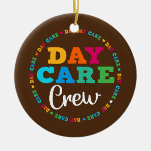 Adorno De Cerámica Equipo de Prestador de Atención Infantil de la Es