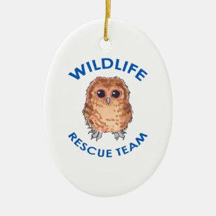 ADORNO DE CERÁMICA EQUIPO DE RESCATE DE LA FAUNA