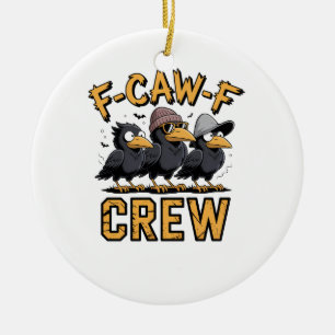 Adorno De Cerámica Equipo F-Caw-F Ropa divertida a juego para primos
