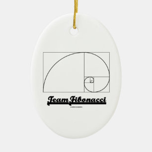 Adorno De Cerámica Equipo Fibonacci (espiral de Fibonacci)