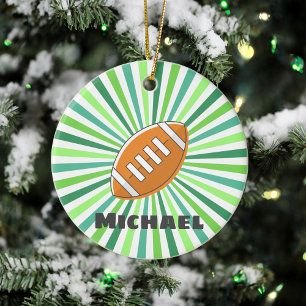 Adorno De Cerámica Equipo Personalizado de Fútbol Green Colorful Sunl