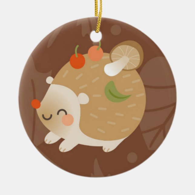 Adorno De Cerámica Erizos (Frente)