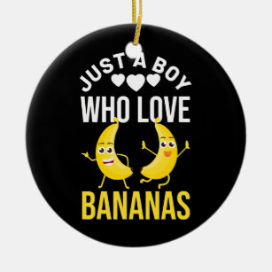Adorno De Cerámica Es divertido sólo un chico que ama el plátano bana