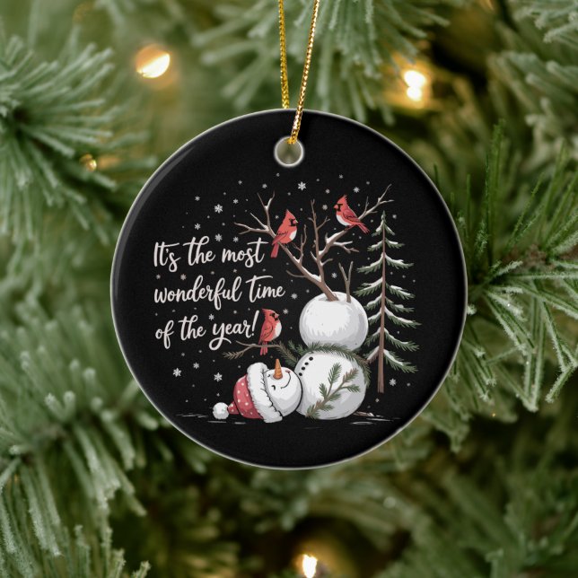 Adorno De Cerámica Es la época más maravillosa del año, hombre de nie (Árbol)