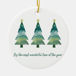 Adorno De Cerámica Es la época más maravillosa del año Ornament