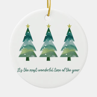Adorno De Cerámica Es la época más maravillosa del año Ornament