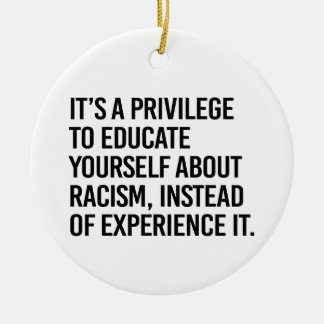 Adorno De Cerámica Es un privilegio educarse a uno mismo
