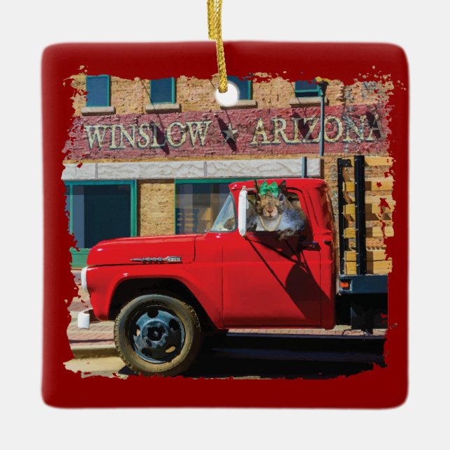 Adorno De Cerámica Es una ardilla, Señor. (Anverso)