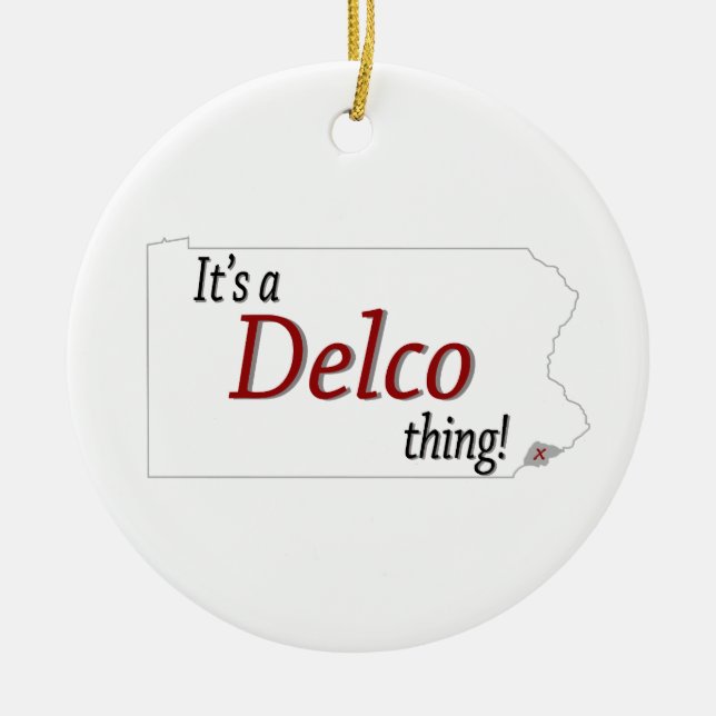 Adorno De Cerámica Es una cosa de Delco (R) (Frente)